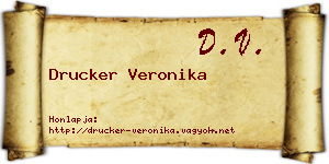 Drucker Veronika névjegykártya